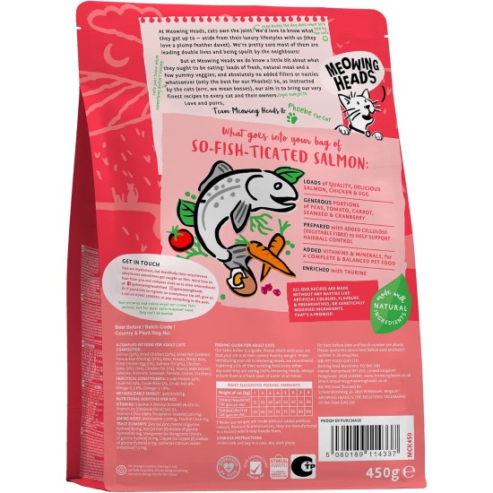 Meowing Heads Dry Cat Food for Kittens - Smitten Kitten - 100% Natural Fish and Chicken with No Artificial Flavours, Good for Healthy Brain Development, 1.5 kg Meowing Heads Dry Cat Food for Kittens - Smitten Kitten - 100% Natural Fish and Chicken with No Artificial Flavours, Good for Healthy Brain Development, 1.5 kg