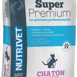 NUTRIVET - Super Premium - Kitten - Wheat Free Croquettes - Kitten - Rich in Animal Protein - 3.5 kg