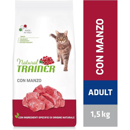 Natural Natural tr. Cat Adult Beef kg. 1.5 Natural Natural tr. Cat Adult Beef kg. 1.5