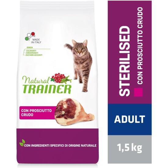 Natural Natural tr. Cat Adult Sterilised Ham kg. 1.5 Natural Natural tr. Cat Adult Sterilised Ham kg. 1.5