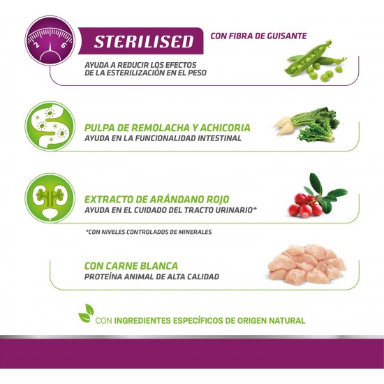 Natural Tr. Adult Cat Sterilised White Meat Kg. 3 Natural Tr. Adult Cat Sterilised White Meat Kg. 3