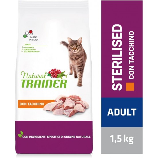 Natural Tr. Adult Cat Sterilised White Meat Kg. 3 Natural Tr. Adult Cat Sterilised White Meat Kg. 3