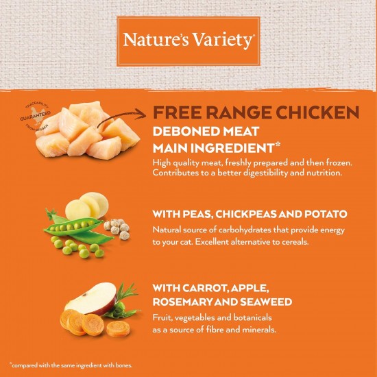 Nature's Variety Selected - Sterilised Adult Cat Food - Grain Free - Chicken Grown Outdoors - 1.25kg Nature's Variety Selected - Sterilised Adult Cat Food - Grain Free - Chicken Grown Outdoors - 1.25kg