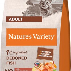 Nature's Variety Selected Adult Cat Dry Food - Grain Free - With Norwegian Salmon Without Edges - 7kg Nature's Variety Selected Adult Cat Dry Food - Grain Free - With Norwegian Salmon Without Edges - 7kg