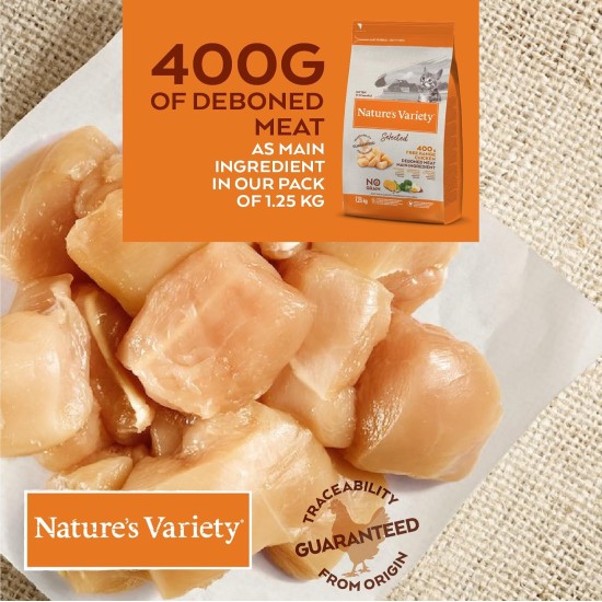 Nature's Variety Selected Sterilised Dry Cat Food with Boneless Chicken, Multi-Colour, 7 kg (Pack of 1) Nature's Variety Selected Sterilised Dry Cat Food with Boneless Chicken, Multi-Colour, 7 kg (Pack of 1)