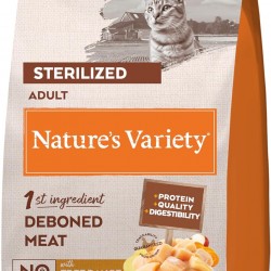 Nature's Variety Selected Sterilized Adult Cat Dry Food - Grain Free - With Chicken Outdoor Boneless - 3kg Nature's Variety Selected Sterilized Adult Cat Dry Food - Grain Free - With Chicken Outdoor Boneless - 3kg