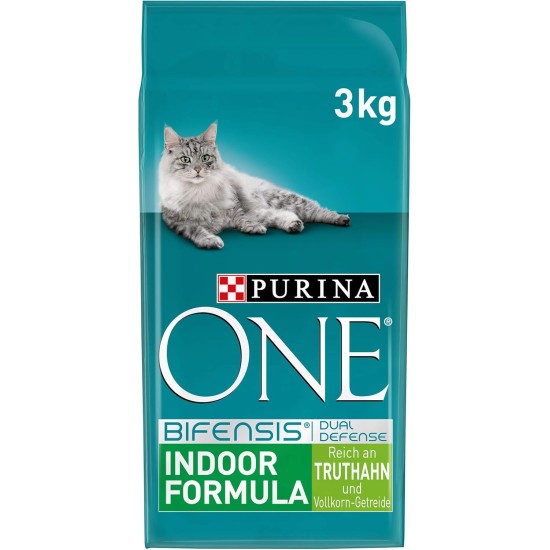 Nestle PURINA ONE Bifensis Indoor Formula Dry Cat Food for House Cats, Rich in Turkey, Pack of 6 (6 x 750 g) Nestle PURINA ONE Bifensis Indoor Formula Dry Cat Food for House Cats, Rich in Turkey, Pack of 6 (6 x 750 g)