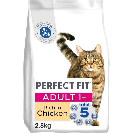 PERFECT FIT Adult Dry Food for Adult Cats from 1 Year - Chicken, 7 kg (1 Bag) PERFECT FIT Adult Dry Food for Adult Cats from 1 Year - Chicken, 7 kg (1 Bag)