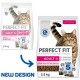 PERFECT FIT Adult Dry Food for Adult Cats from 1 Year - Salmon, 7 kg (1 Bag)