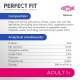 PERFECT FIT Adult Dry Food for Adult Cats from 1 Year - Salmon, 7 kg (1 Bag)