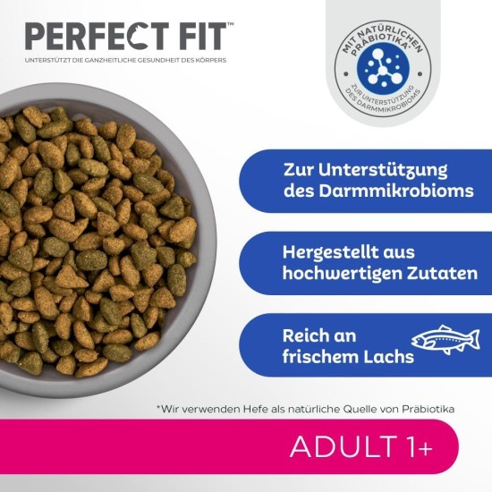 PERFECT FIT Adult Dry Food for Adult Cats from 1 Year - Salmon, 7 kg (1 Bag) PERFECT FIT Adult Dry Food for Adult Cats from 1 Year - Salmon, 7 kg (1 Bag)