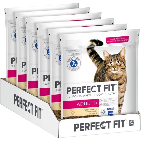 PERFECT FIT Adult Dry Food for Adult Cats from 1 Year - Salmon, 7 kg (1 Bag) PERFECT FIT Adult Dry Food for Adult Cats from 1 Year - Salmon, 7 kg (1 Bag)
