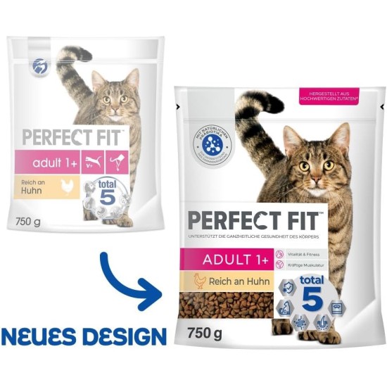 PERFECT FIT Adult Dry Food for Adult Cats from 1 Year - Salmon, 7 kg (1 Bag) PERFECT FIT Adult Dry Food for Adult Cats from 1 Year - Salmon, 7 kg (1 Bag)