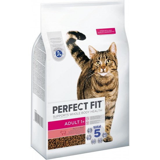 PERFECT FIT Adult Dry Food for Adults, Active Cats from 1 Year - Beef, 7 kg (1 Bag) PERFECT FIT Adult Dry Food for Adults, Active Cats from 1 Year - Beef, 7 kg (1 Bag)