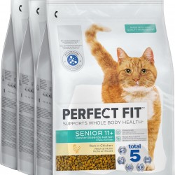 PERFECT FIT™ Cat Bag Senior 11+ with Chicken 3 x 2.8 kg