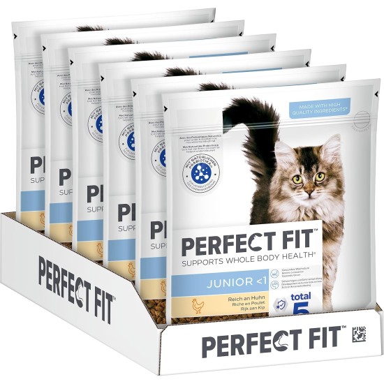 PERFECT FIT Junior Dry Food for Young Cats Under 1 Year - Chicken, 7 kg (1 Bag) PERFECT FIT Junior Dry Food for Young Cats Under 1 Year - Chicken, 7 kg (1 Bag)