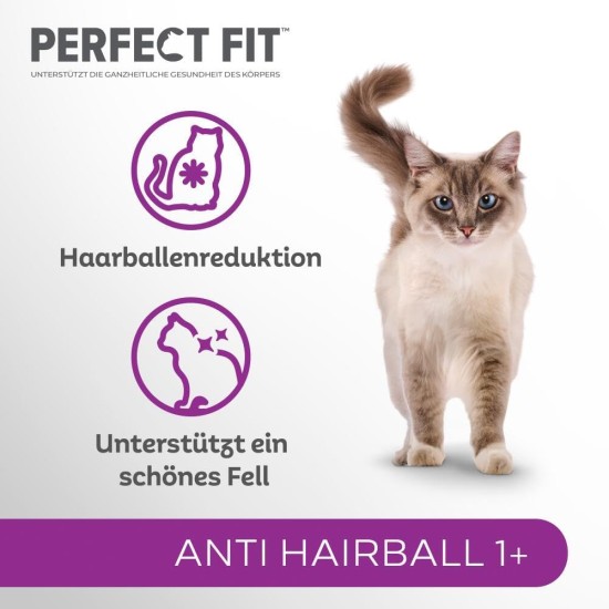 PERFECT FIT™ Katze Beutel Anti Hairball 1+ mit Huhn 6 x 750g PERFECT FIT™ Katze Beutel Anti Hairball 1+ mit Huhn 6 x 750g