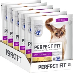 PERFECT FIT™ Katze Beutel Anti Hairball 1+ mit Huhn 6 x 750g
