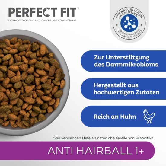 PERFECT FIT™ Katze Beutel Anti Hairball 1+ mit Huhn 6 x 750g PERFECT FIT™ Katze Beutel Anti Hairball 1+ mit Huhn 6 x 750g