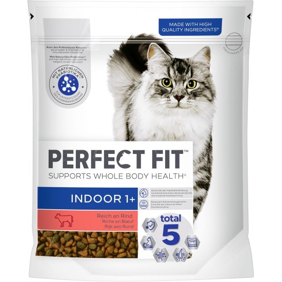 PERFECT FIT™ Katze Beutel Indoor 1+ mit Huhn 6 x 750g PERFECT FIT™ Katze Beutel Indoor 1+ mit Huhn 6 x 750g