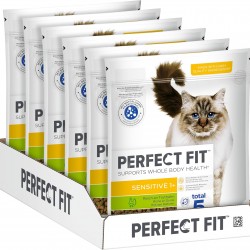 PERFECT FIT™ Katze Beutel Sensitive 1+ mit Truthahn 6 x 750g