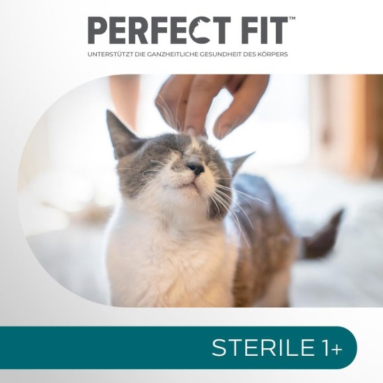 PERFECT FIT Sterile Adult Dry Food for Adults, Sterilised Cats from 1 Year - Chicken, 7 kg (1 Bag) PERFECT FIT Sterile Adult Dry Food for Adults, Sterilised Cats from 1 Year - Chicken, 7 kg (1 Bag)