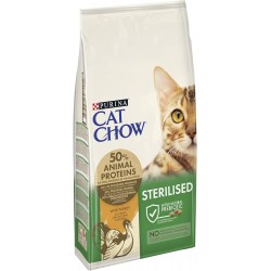PURINA CAT CHOW Adult Sterilised - Rich in Turkey - 10kg - Dry Food for Adult Cats PURINA CAT CHOW Adult Sterilised - Rich in Turkey - 10kg - Dry Food for Adult Cats