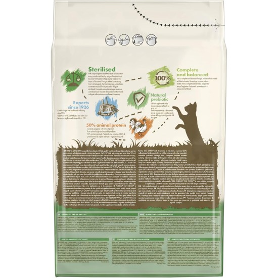 PURINA CAT CHOW Adult Sterilised - Rich in Turkey - 10kg - Dry Food for Adult Cats PURINA CAT CHOW Adult Sterilised - Rich in Turkey - 10kg - Dry Food for Adult Cats