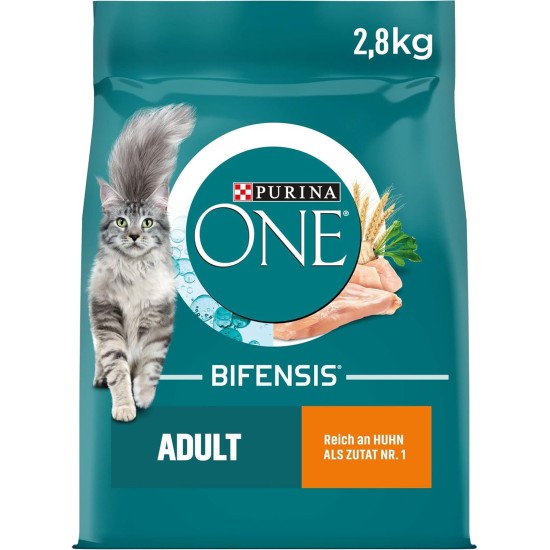 PURINA ONE Bifensis Adult Dry Cat Food, Rich in Chicken, Pack of 6 (6 x 750 g) PURINA ONE Bifensis Adult Dry Cat Food, Rich in Chicken, Pack of 6 (6 x 750 g)