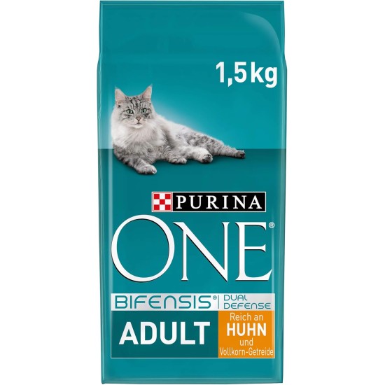 PURINA ONE Bifensis Adult Dry Cat Food, Rich in Chicken, Pack of 6 (6 x 750 g) PURINA ONE Bifensis Adult Dry Cat Food, Rich in Chicken, Pack of 6 (6 x 750 g)