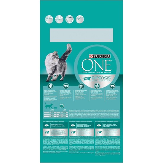 PURINA ONE Bifensis Adult Dry Cat Food, Rich in Chicken, Pack of 6 (6 x 750 g) PURINA ONE Bifensis Adult Dry Cat Food, Rich in Chicken, Pack of 6 (6 x 750 g)
