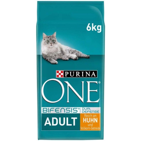 PURINA ONE Bifensis Adult Dry Cat Food, Rich in Chicken, Pack of 6 (6 x 750 g) PURINA ONE Bifensis Adult Dry Cat Food, Rich in Chicken, Pack of 6 (6 x 750 g)
