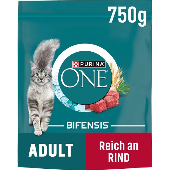 PURINA ONE Bifensis Adult Dry Cat Food, Rich in Chicken, Pack of 6 (6 x 750 g) PURINA ONE Bifensis Adult Dry Cat Food, Rich in Chicken, Pack of 6 (6 x 750 g)