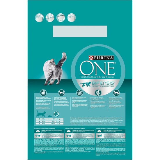 PURINA ONE Bifensis Adult Dry Cat Food, Rich in Chicken, Pack of 6 (6 x 750 g) PURINA ONE Bifensis Adult Dry Cat Food, Rich in Chicken, Pack of 6 (6 x 750 g)