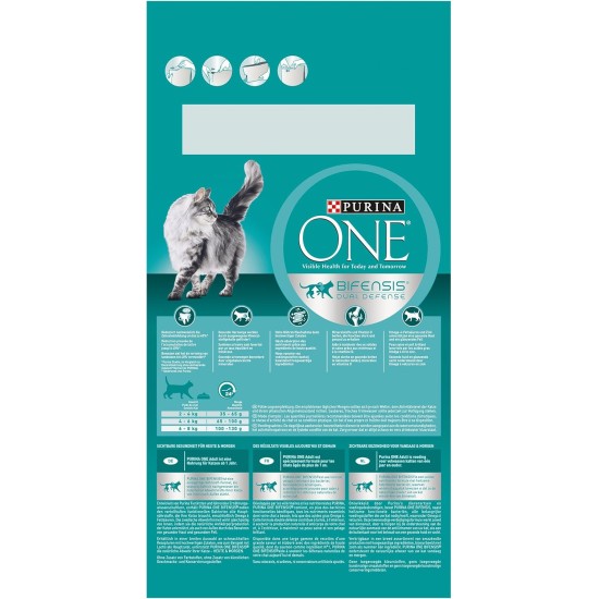 PURINA ONE Bifensis Adult Dry Cat Food, Rich in Chicken, Pack of 6 (6 x 750 g) PURINA ONE Bifensis Adult Dry Cat Food, Rich in Chicken, Pack of 6 (6 x 750 g)