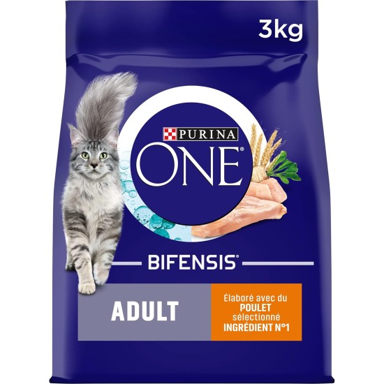 PURINA ONE Bifensis Adult Dry Food with Chicken for Adult Cats 3 kg