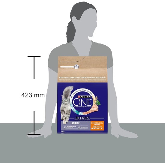 PURINA ONE Bifensis Adult Dry Food with Chicken for Adult Cats 3 kg PURINA ONE Bifensis Adult Dry Food with Chicken for Adult Cats 3 kg