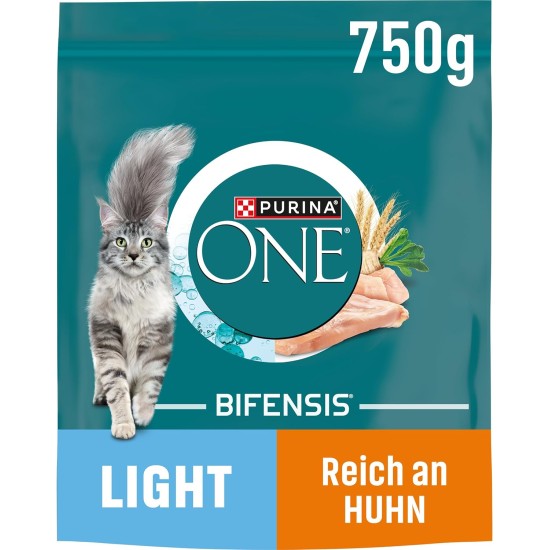 PURINA ONE Bifensis Light Dry Cat Food, Rich in Chicken, Pack of 6 (6 x 750 g) PURINA ONE Bifensis Light Dry Cat Food, Rich in Chicken, Pack of 6 (6 x 750 g)