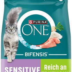 PURINA ONE Bifensis Sensitive Dry Cat Food, Rich in Turkey, Pack of 1 (1 x 9.75 kg)