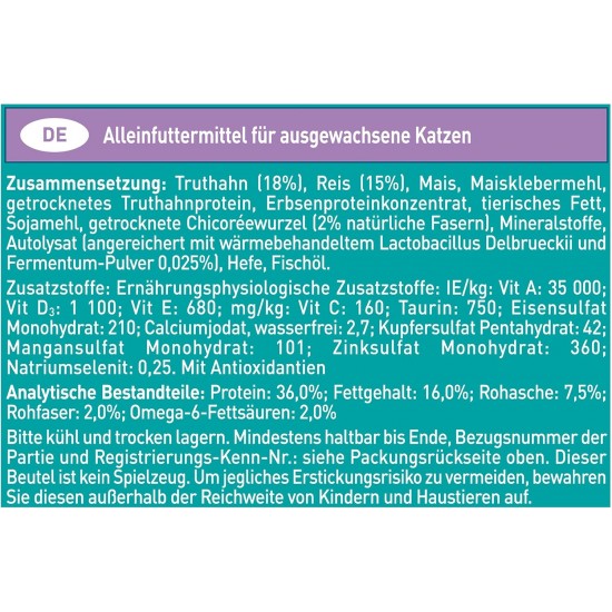 PURINA ONE Bifensis Sensitive Dry Cat Food, Rich in Turkey, Pack of 6 (6 x 1.4 kg) PURINA ONE Bifensis Sensitive Dry Cat Food, Rich in Turkey, Pack of 6 (6 x 1.4 kg)