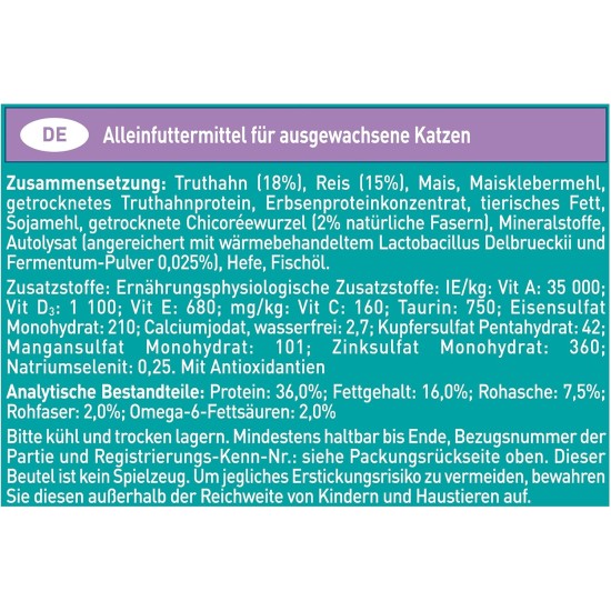 PURINA ONE Bifensis Sensitive Dry Cat Food, Rich in Turkey, Pack of 6 (6 x 750 g) PURINA ONE Bifensis Sensitive Dry Cat Food, Rich in Turkey, Pack of 6 (6 x 750 g)