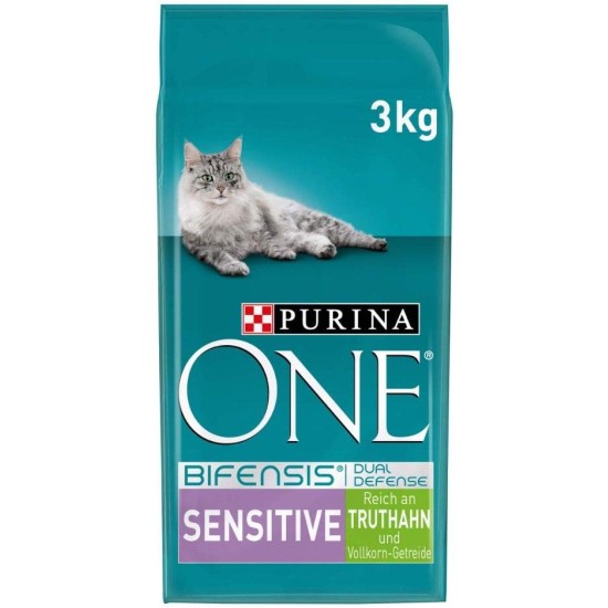 PURINA ONE Bifensis Sensitive Dry Cat Food, Rich in Turkey, Pack of 6 (6 x 750 g) PURINA ONE Bifensis Sensitive Dry Cat Food, Rich in Turkey, Pack of 6 (6 x 750 g)