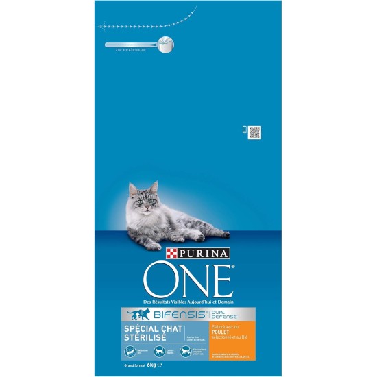 PURINA ONE Bifensis Sterilised Cat Food | Dry Food with Beef for Adult Cats | Bag of 7.5 kg PURINA ONE Bifensis Sterilised Cat Food | Dry Food with Beef for Adult Cats | Bag of 7.5 kg