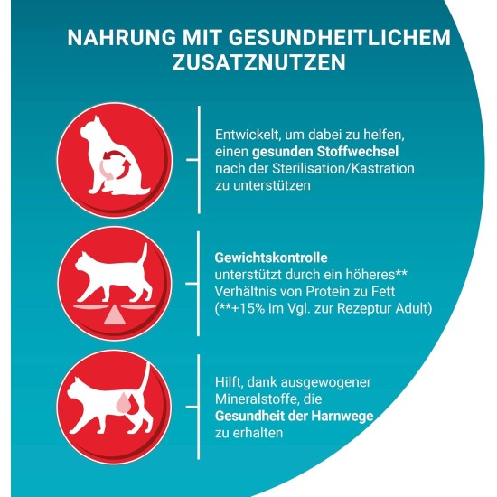 PURINA ONE Bifensis Sterilized Cat Food Dry for Sterilised Cats, Rich in Beef, Pack of 6 (6 x 750 g) PURINA ONE Bifensis Sterilized Cat Food Dry for Sterilised Cats, Rich in Beef, Pack of 6 (6 x 750 g)
