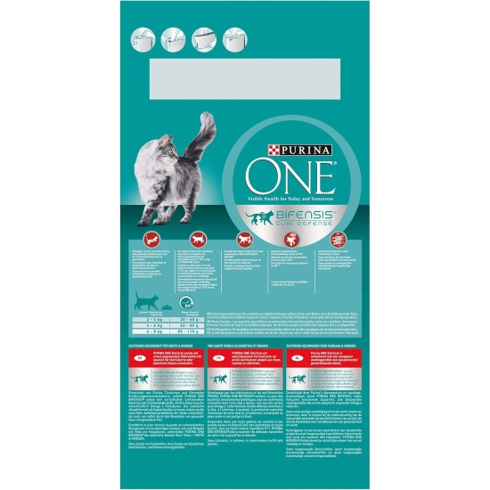 PURINA ONE Bifensis Sterilized Cat Food Dry for Sterilised Cats, Rich in Beef, Pack of 6 (6 x 750 g) PURINA ONE Bifensis Sterilized Cat Food Dry for Sterilised Cats, Rich in Beef, Pack of 6 (6 x 750 g)