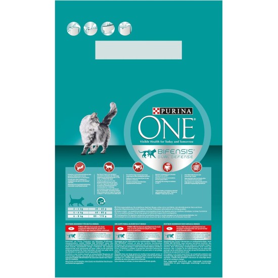 PURINA ONE Bifensis Sterilized Cat Food Dry for Sterilised Cats, Rich in Beef, Pack of 6 (6 x 750 g) PURINA ONE Bifensis Sterilized Cat Food Dry for Sterilised Cats, Rich in Beef, Pack of 6 (6 x 750 g)