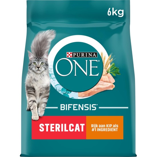 PURINA ONE Bifensis Sterilized Cat Food Dry for Sterilised Cats, Rich in Beef, Pack of 6 (6 x 750 g) PURINA ONE Bifensis Sterilized Cat Food Dry for Sterilised Cats, Rich in Beef, Pack of 6 (6 x 750 g)