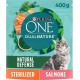 PURINA ONE DUALNATURE Sterilized Dry Cat Food Rich in Salmon and Natural Spirulina 8 Bags of 400g PURINA ONE DUALNATURE Sterilized Dry Cat Food Rich in Salmon and Natural Spirulina 8 Bags of 400g