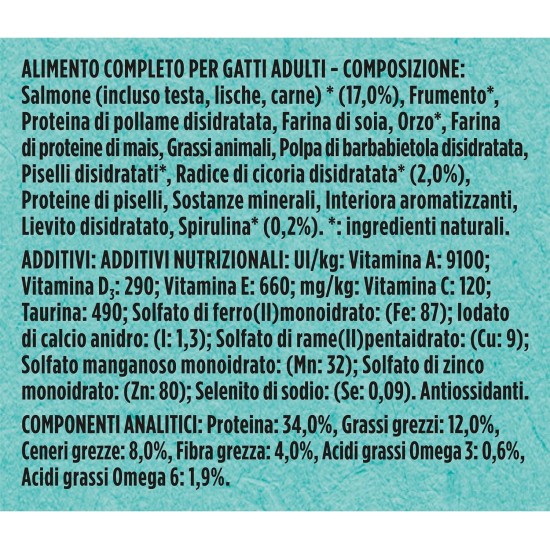 PURINA ONE DUALNATURE Sterilized Dry Cat Food Rich in Salmon and Natural Spirulina 8 Bags of 400g PURINA ONE DUALNATURE Sterilized Dry Cat Food Rich in Salmon and Natural Spirulina 8 Bags of 400g