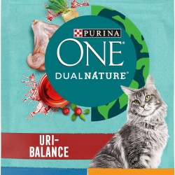 PURINA ONE Dual Nature Dry Cat Food with Cranberry, Rich in Chicken, Pack of 6 (6 x 650 g)
